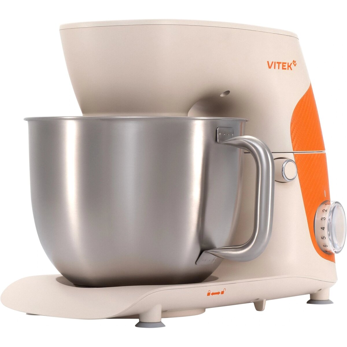 Миксер планетарный Vitek VT-PM0331 (Цвет: Cream/Orange)