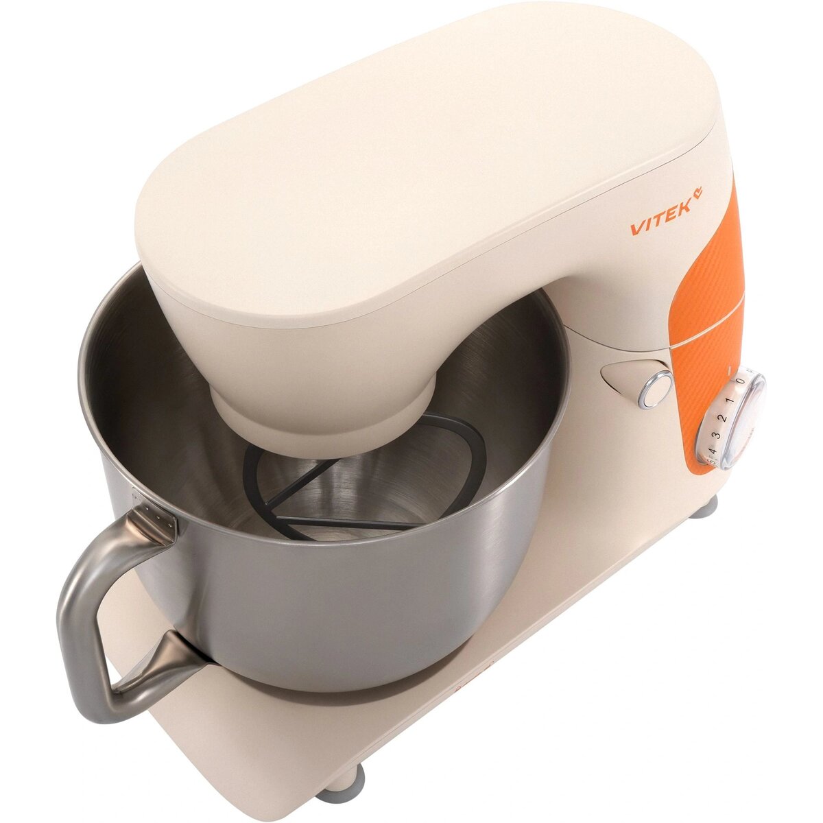 Миксер планетарный Vitek VT-PM0331 (Цвет: Cream/Orange)