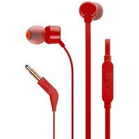 Наушники JBL TUNE 110 In-Ear Headphones with Mic (TUNE110RED), красный