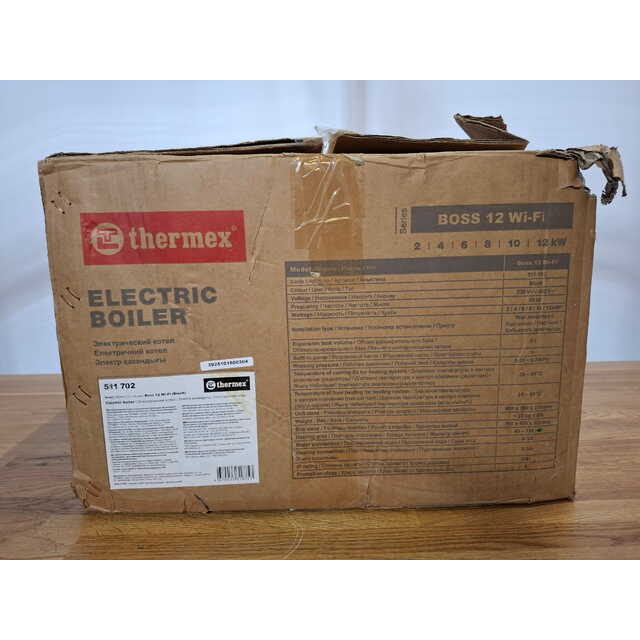 Электрический котел Thermex Boss 12 Wi-Fi (Black), черный