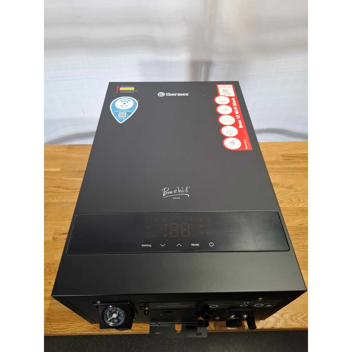 Электрический котел Thermex Boss 12 Wi-Fi (Black), черный