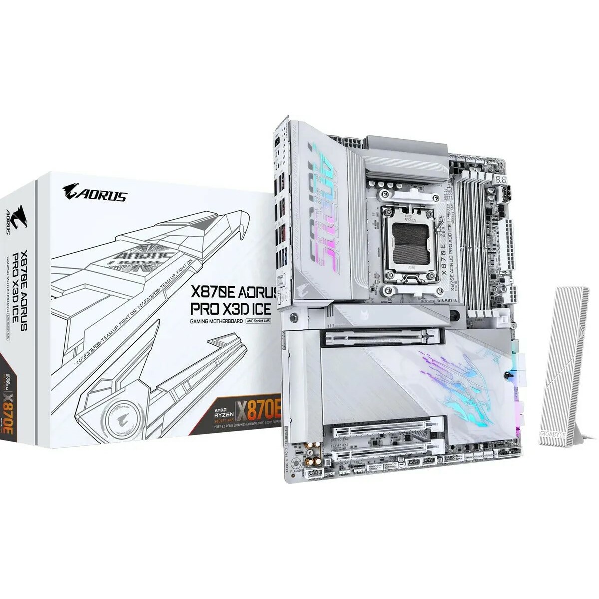Материнская плата Gigabyte X870E AORUS PRO X3D ICE