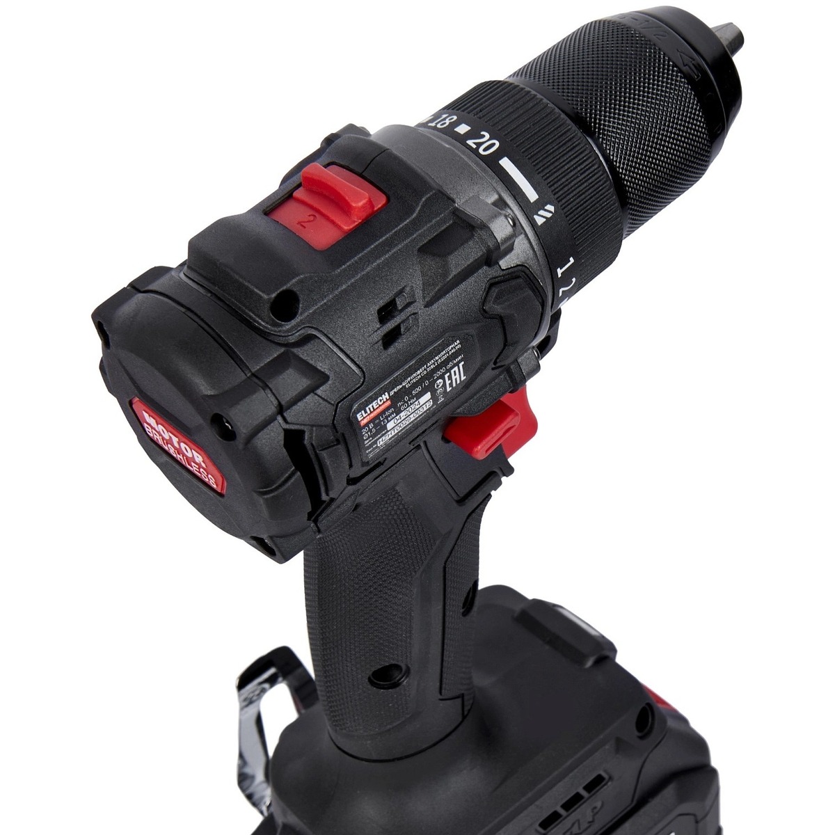 Дрель-шуруповерт Elitech CD 20SL2, черный