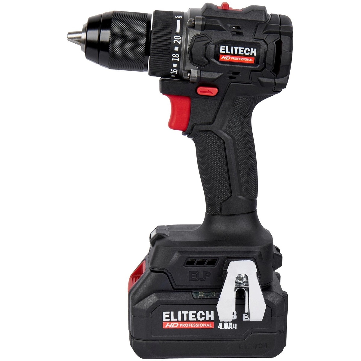 Дрель-шуруповерт Elitech CD 20SL2, черный