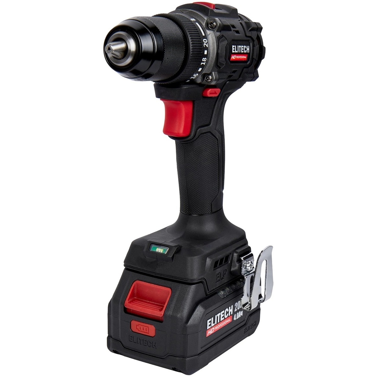 Дрель-шуруповерт Elitech CD 20SL2, черный
