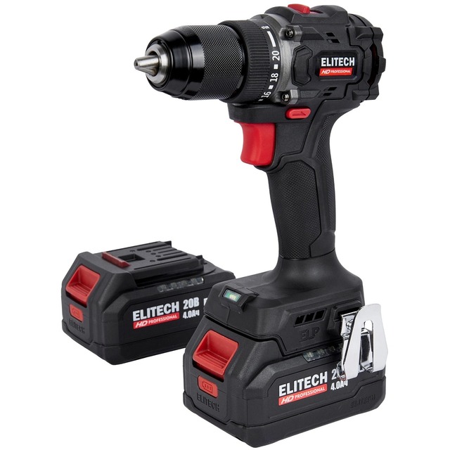 Дрель-шуруповерт Elitech CD 20SL2, черный