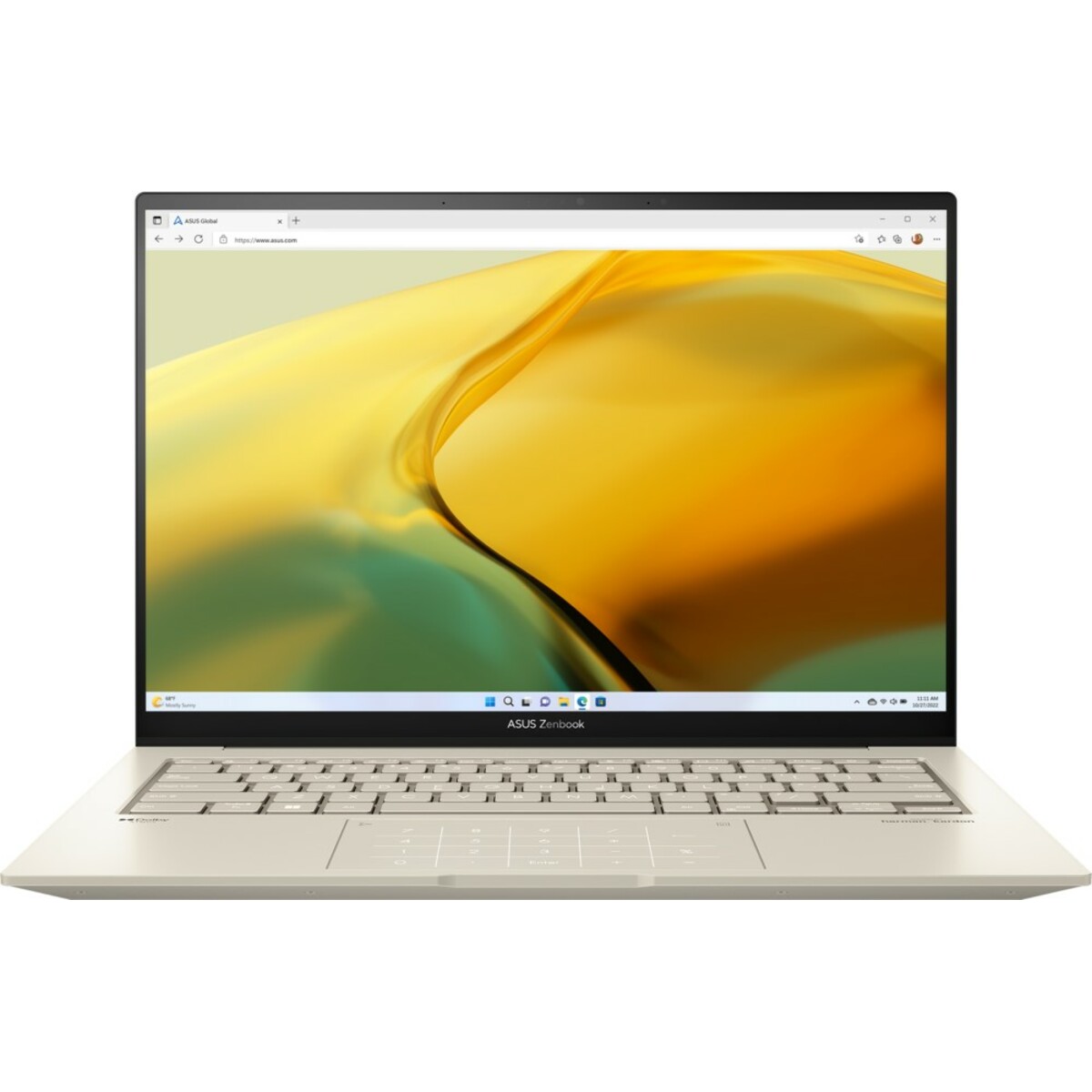 Ноутбук Asus ZenBook UX3404VA-M3090X 14.5 OLED 2880x1800/Intel Core i9-13900H/RAM 16Гб/SSD 1Тб/Intel Iris Xe Graphics/ENG|RUS/Windows 11 Pro бежевый 