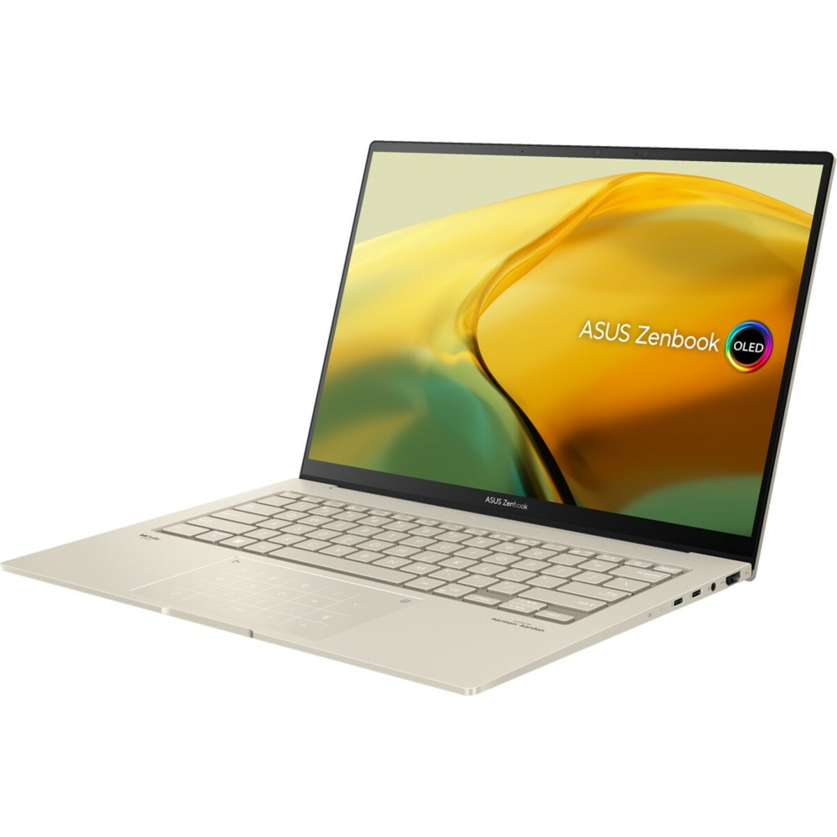 Ноутбук Asus ZenBook UX3404VA-M3090X 14.5 OLED 2880x1800/Intel Core i9-13900H/RAM 16Гб/SSD 1Тб/Intel Iris Xe Graphics/ENG|RUS/Windows 11 Pro бежевый 