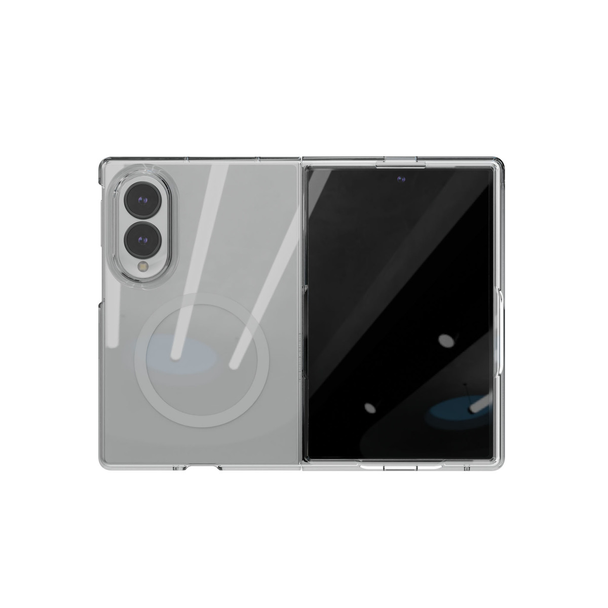 Чехол-накладка VLP Puro Case с MagSafe для Samsung Galaxy Z Fold 8, прозрачный