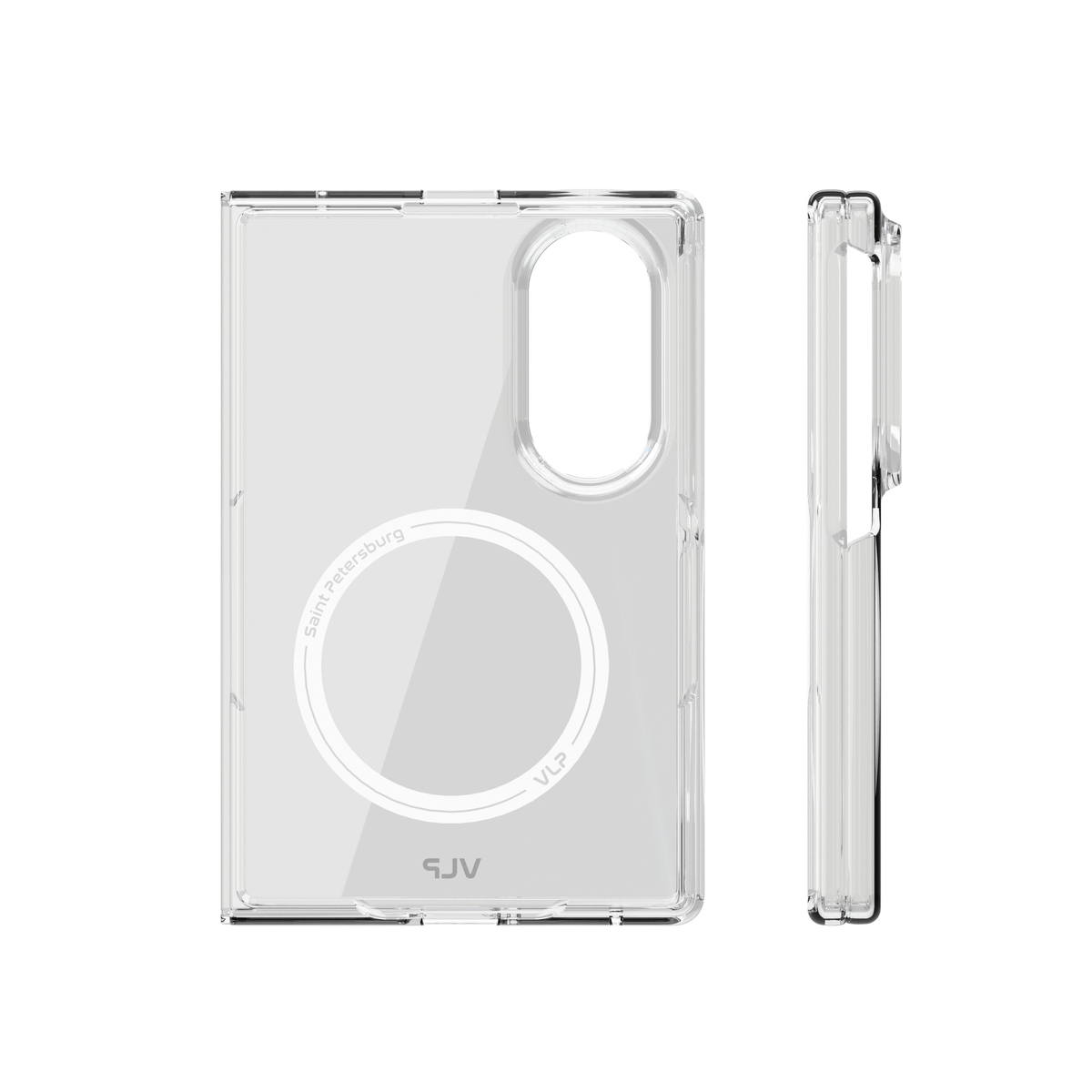 Чехол-накладка VLP Puro Case с MagSafe для Samsung Galaxy Z Fold 8, прозрачный