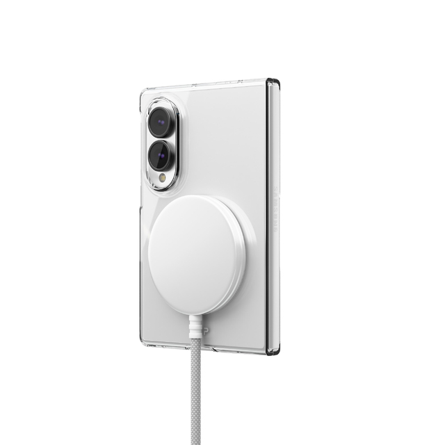 Чехол-накладка VLP Puro Case с MagSafe для Samsung Galaxy Z Fold 8, прозрачный