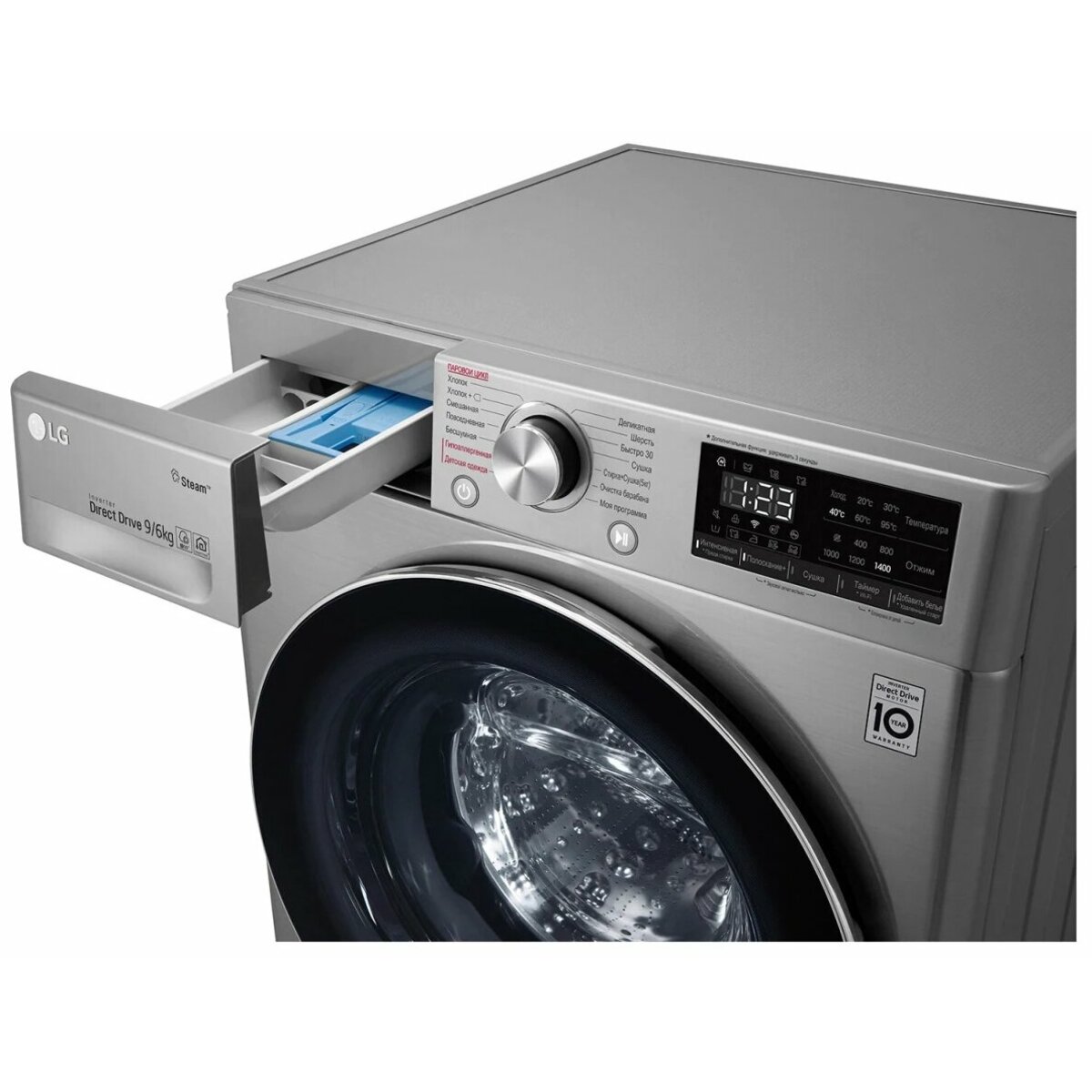 Стиральная машина LG F4V5VG2S (Цвет: Silver)