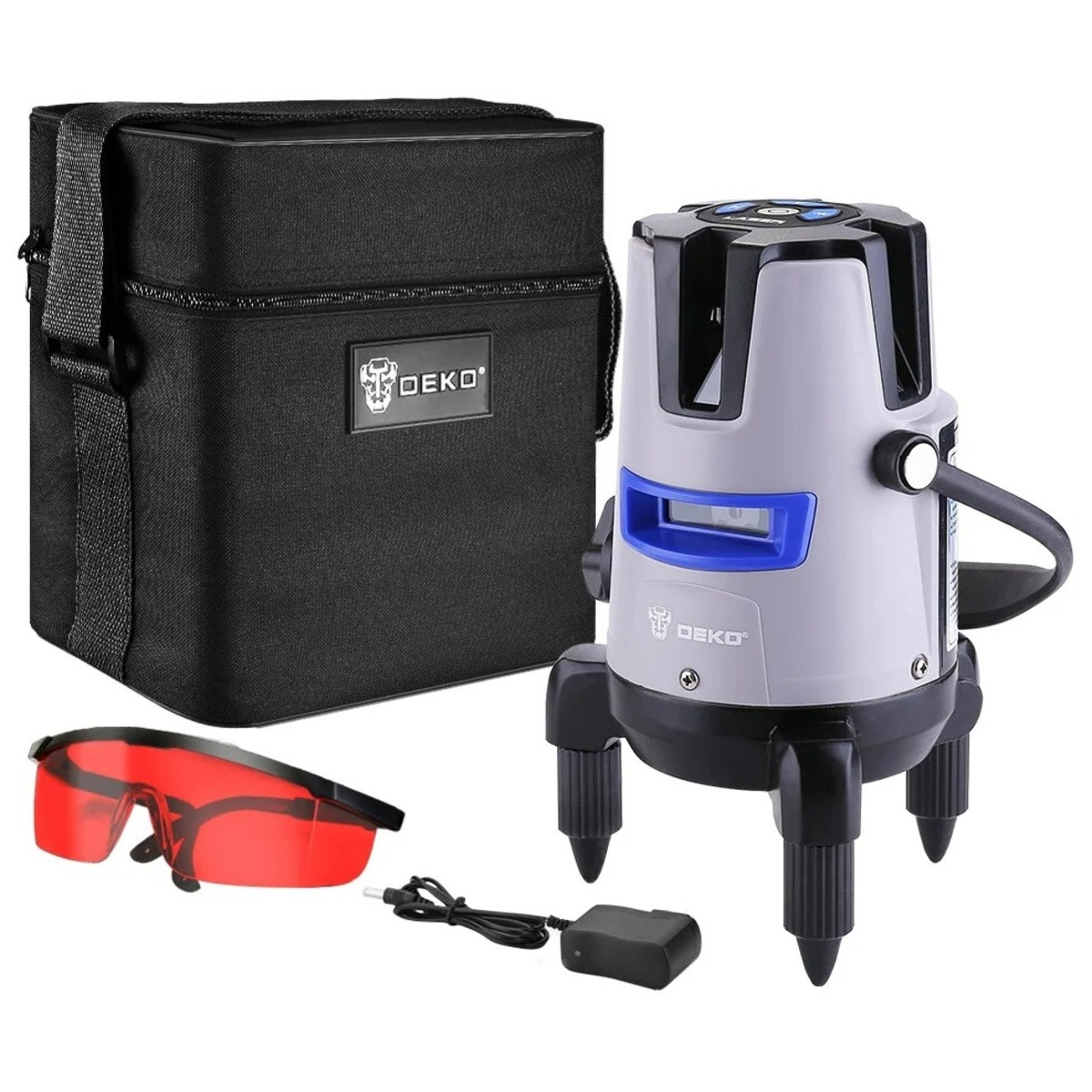 Лазерный уровень Deko LL57 PRO SET 1 (Цвет: Grey)