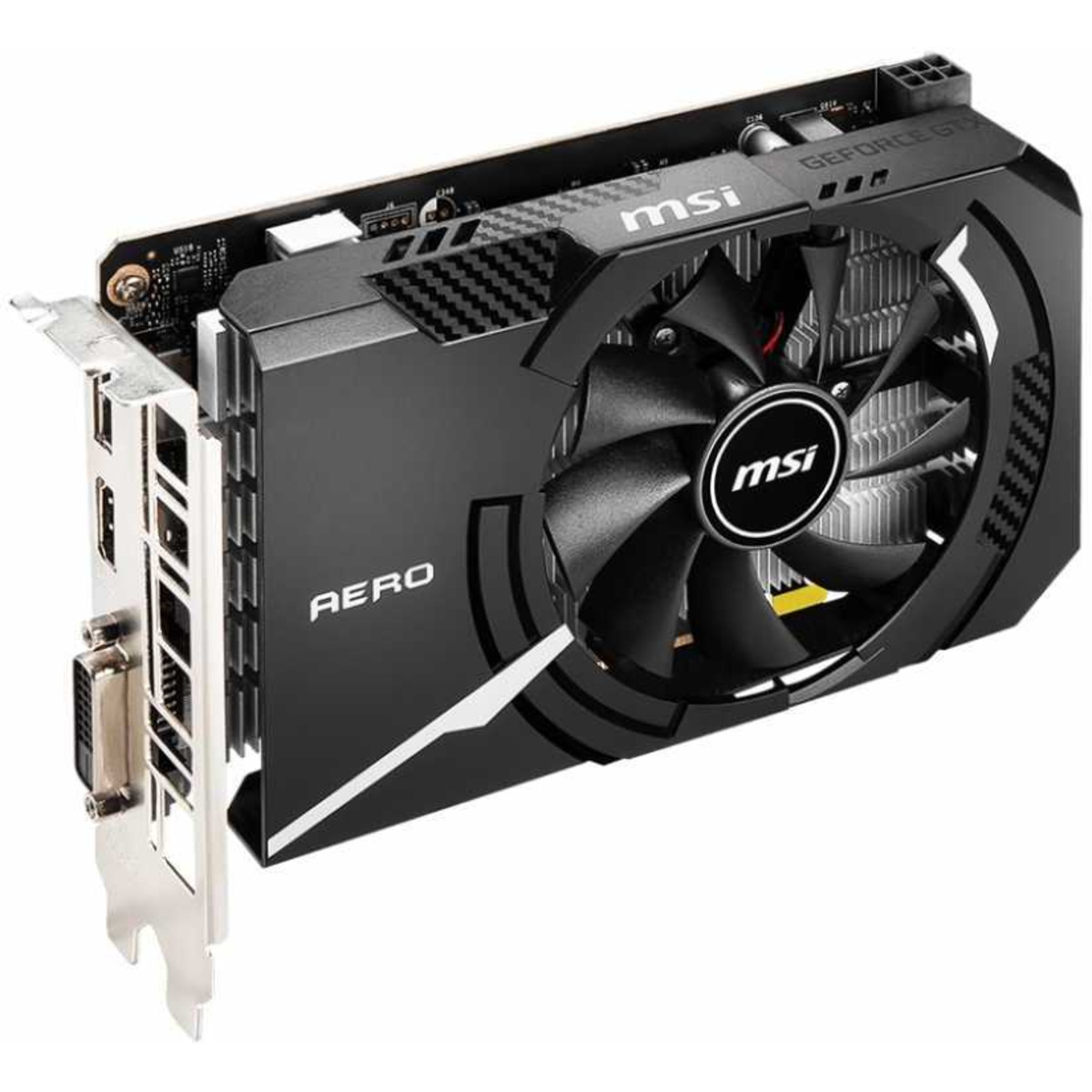 Видеокарта MSI PCI-E GTX 1650 D6 AERO ITX V1 NVIDIA GeForce GTX 1650 4096Mb 128 GDDR6 1485 / 12000 DVIx1 / HDMIx1 / DPx1 / HDCP Ret