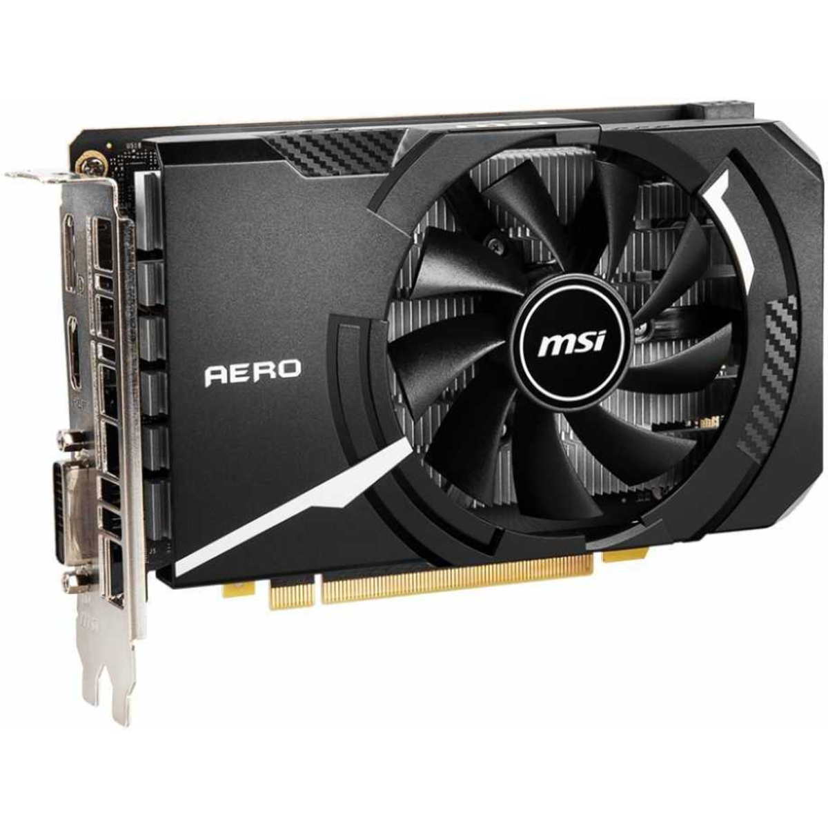 Видеокарта MSI PCI-E GTX 1650 D6 AERO ITX V1 NVIDIA GeForce GTX 1650 4096Mb 128 GDDR6 1485 / 12000 DVIx1 / HDMIx1 / DPx1 / HDCP Ret