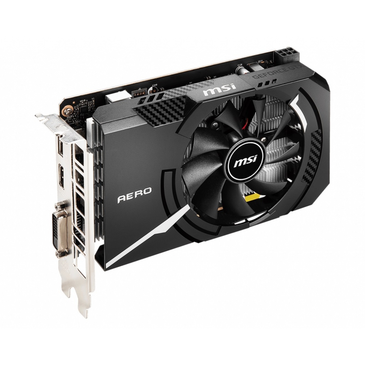 Видеокарта MSI PCI-E GTX 1650 D6 AERO ITX V1 NVIDIA GeForce GTX 1650 4096Mb 128 GDDR6 1485 / 12000 DVIx1 / HDMIx1 / DPx1 / HDCP Ret