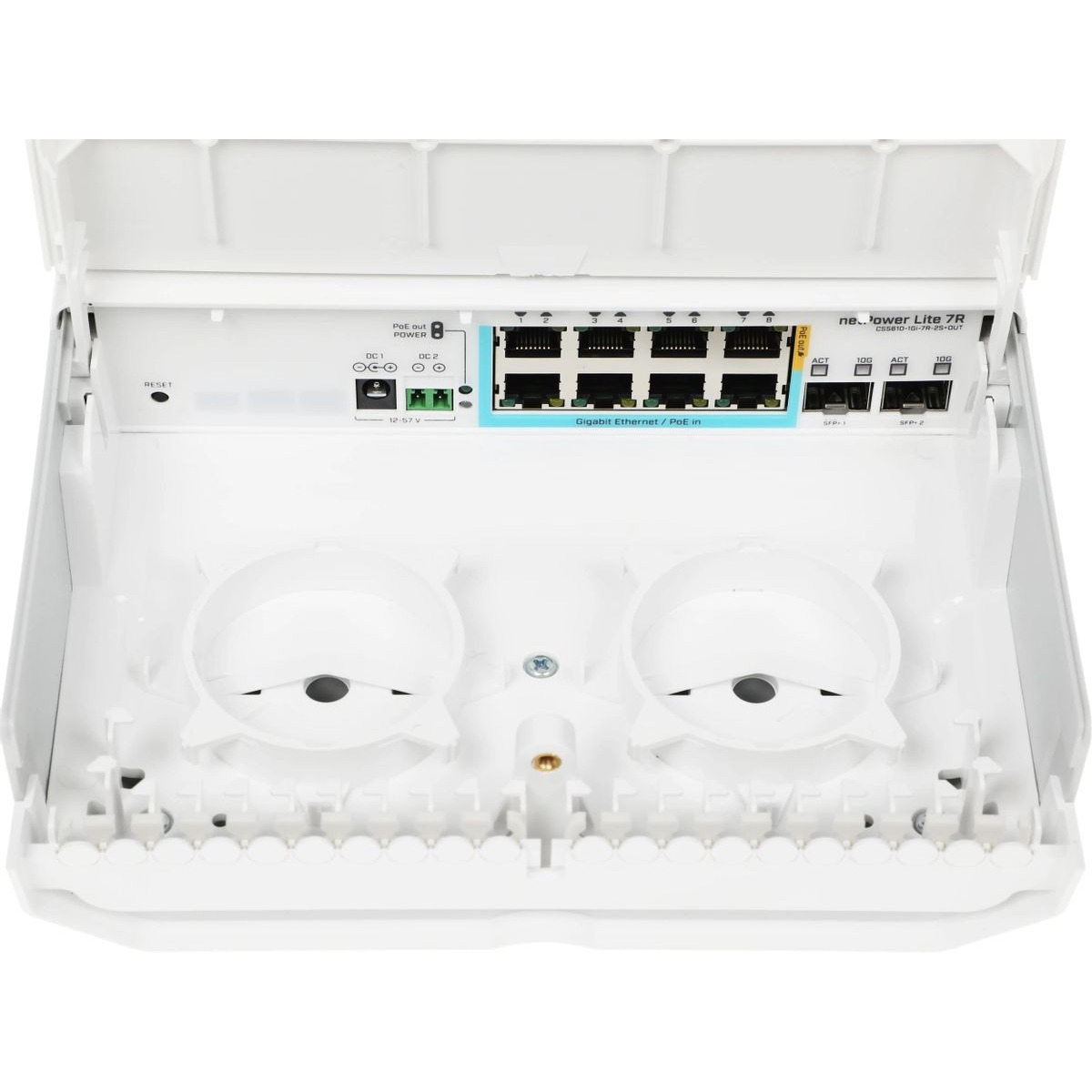 Коммутатор MikroTik netPower Lite 7R CSS610-1GI-7R-2S+OUT