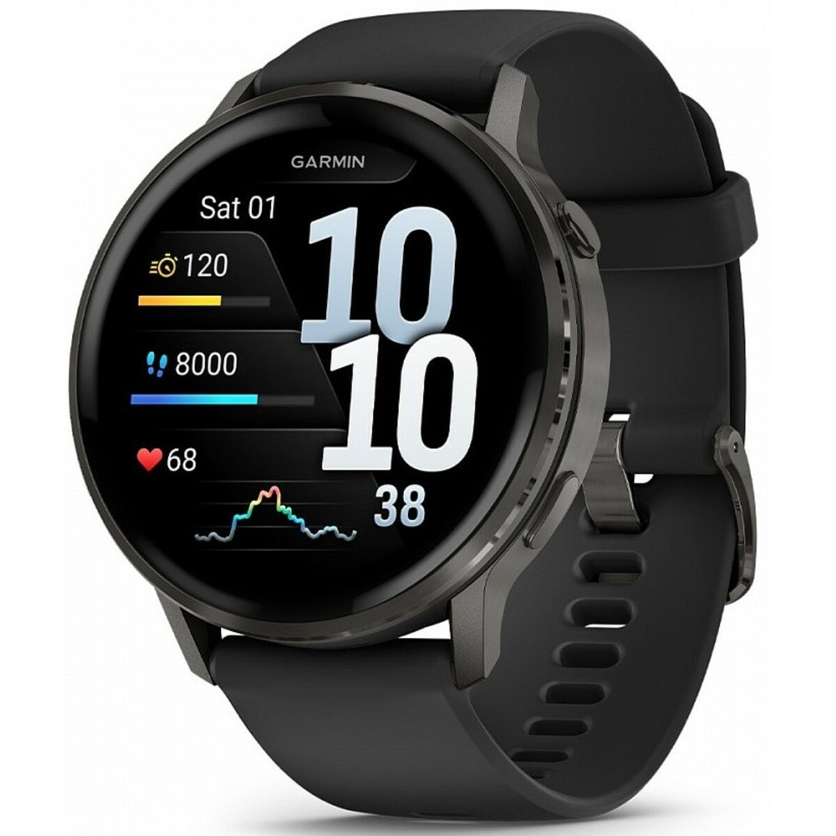 Умные часы Garmin Venu 4 45mm (Цвет: Gray / Black)
