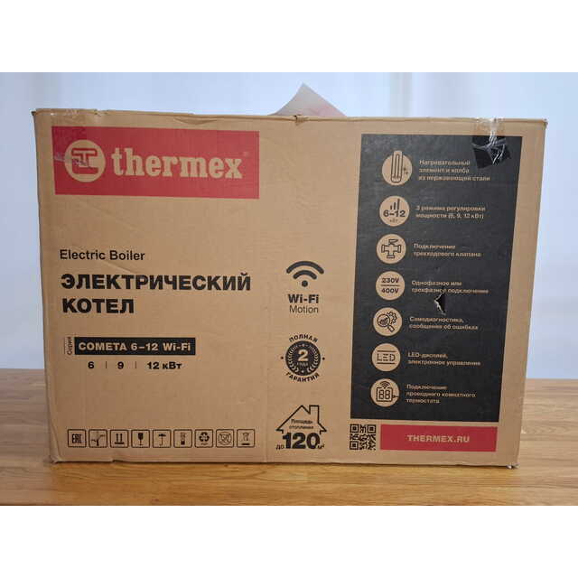 Электрический котел Thermex Cometa 6-12 Wi-Fi (Цвет: Gray)