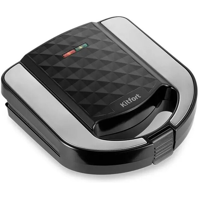 Вафельница Kitfort КТ-3608 (Цвет: Black / Silver) Вафельница Kitfort КТ-3608 (Цвет: Black / Silver)