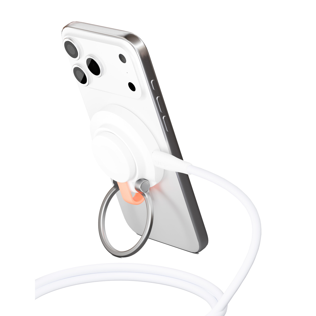 Беспроводное зарядное устройство VLP LITE Power Snap Qi2, Apple Watch, белый