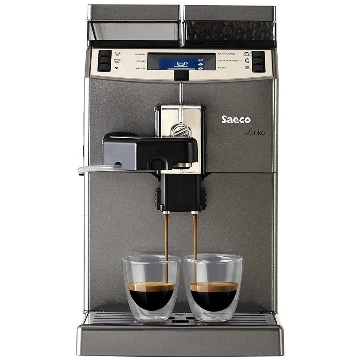 Кофемашина Saeco Lirika One Touch Cappuccino 9851 / 01 (Цвет: Silver)