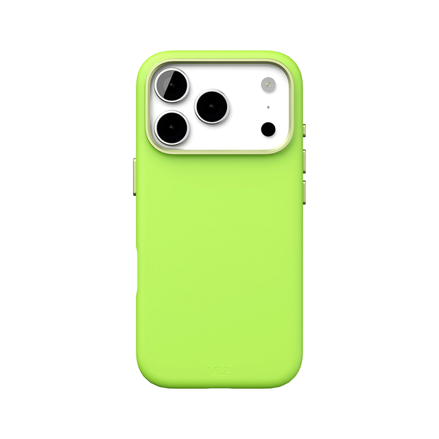 Чехол-накладка VLP Aster Pro Case with MagSafe для смартфона Apple iPhone 17 Pro (Цвет: Lime)
