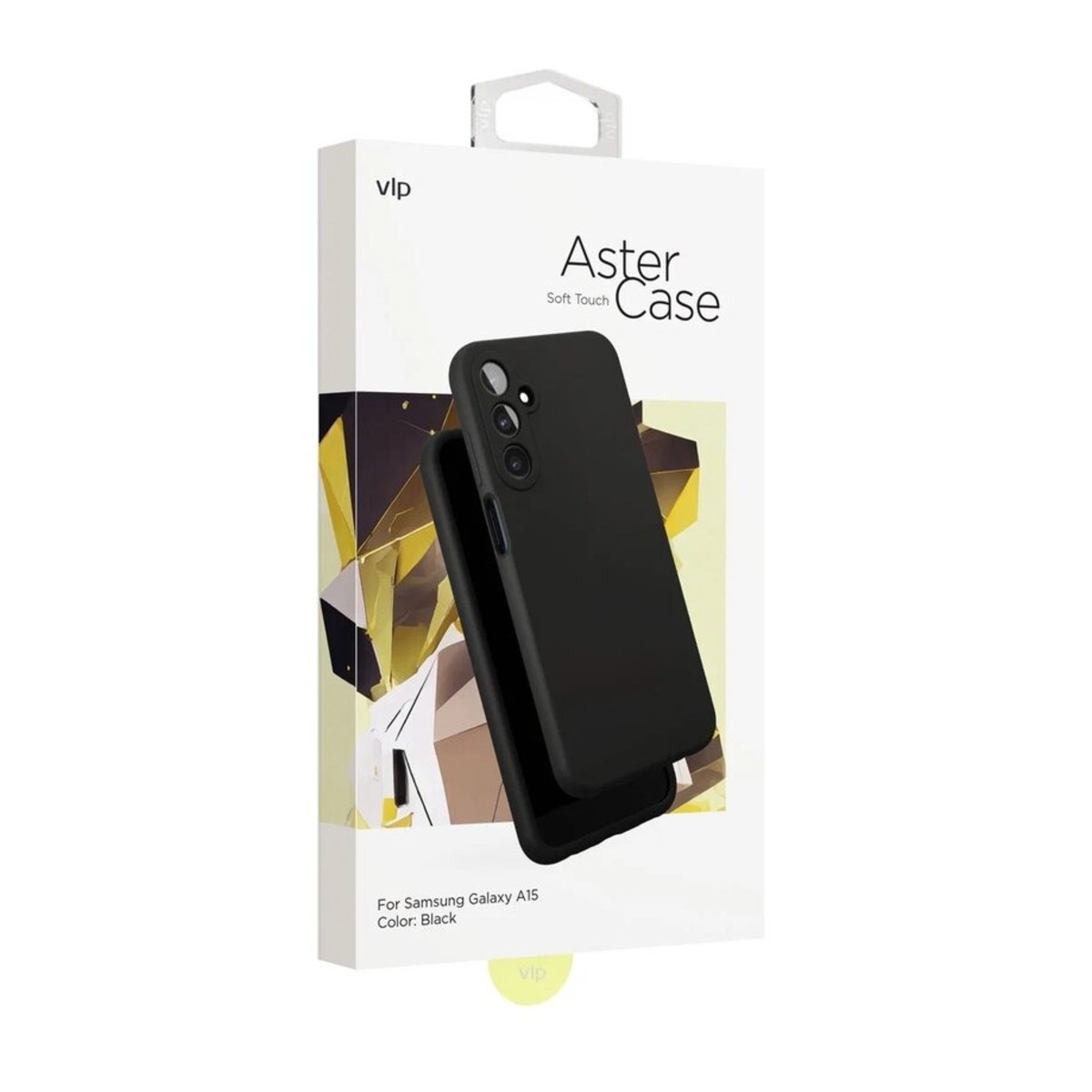 Чехол-накладка VLP Aster Сase для смартфона Samsung Galaxy A15 (Цвет: Black)