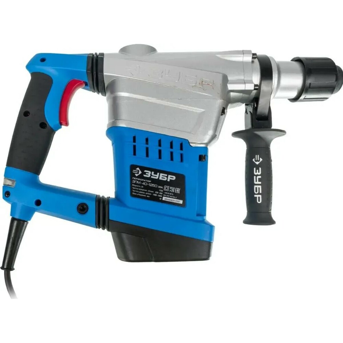 Перфоратор Зубр ЗПМ-40-1250 ЭВК (Цвет: Blue)