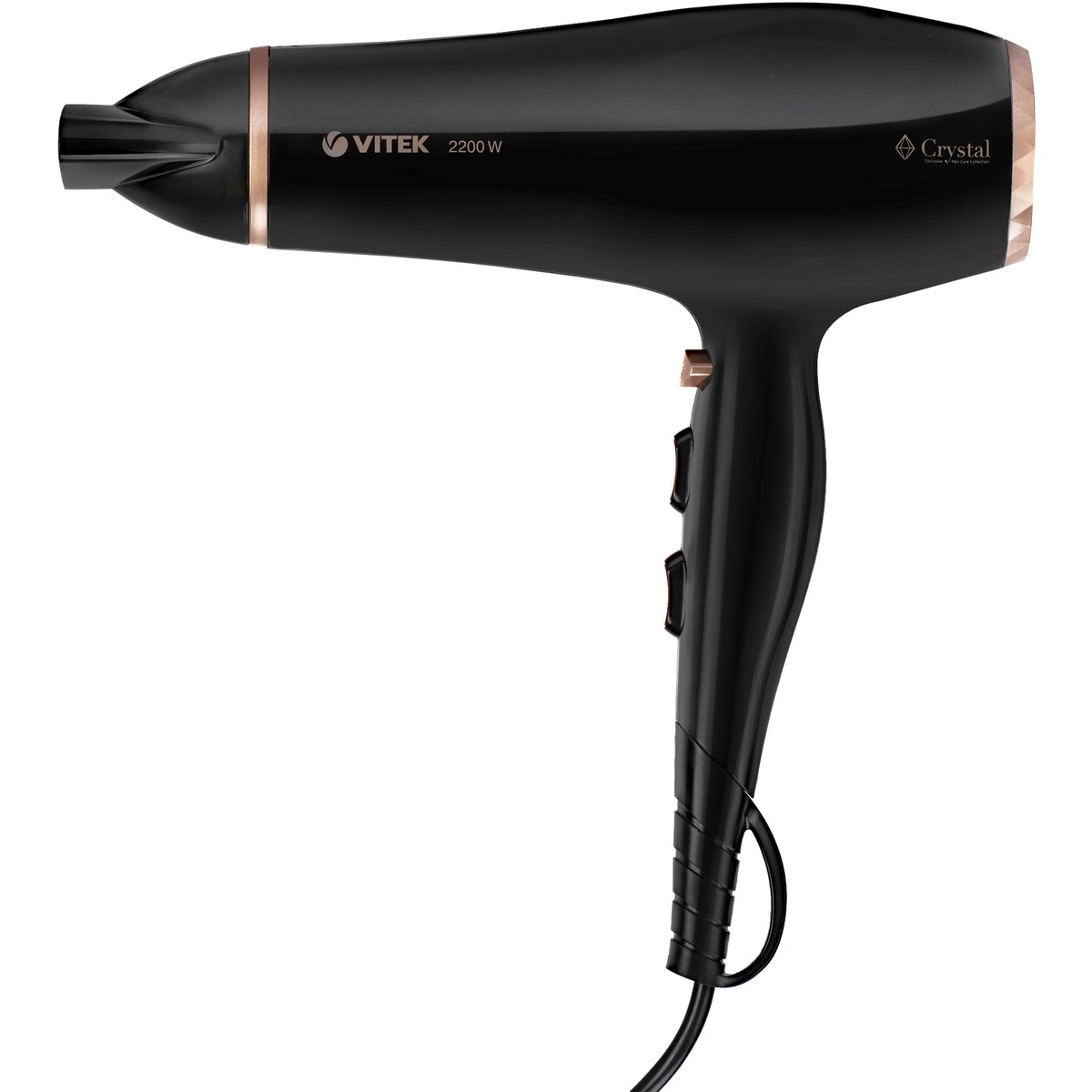 Фен Vitek Crystal VT-8205, черный