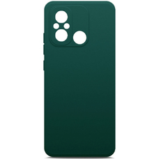 Чехол-накладка Borasco MicroFiber Case для смартфона Xiaomi Redmi 12C (Цвет: Green Opal)