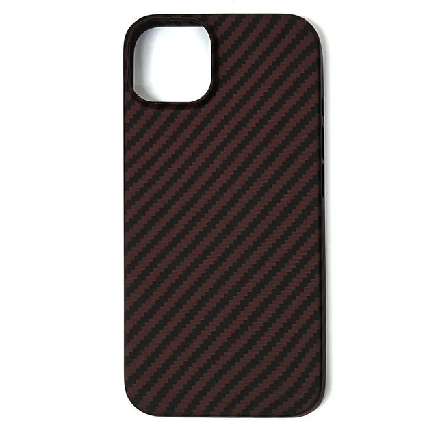 Чехол-накладка Devia Carbon Fiber Texture Magnetic Case для смартфона iPhone 14 Plus (Цвет: Wine Red)