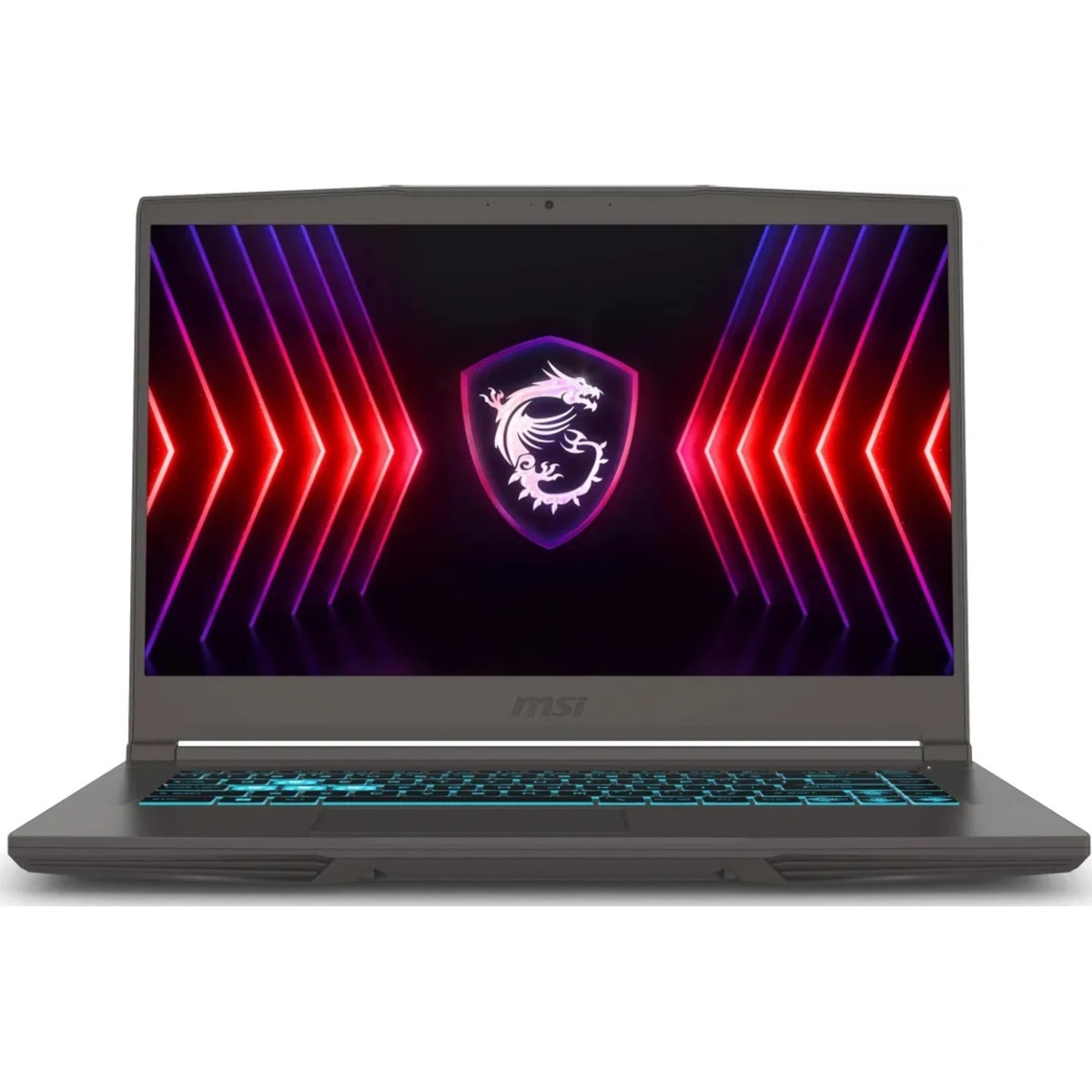 Ноутбук MSI Thin 15 B12UC-1628XRU Core i7 12650H 16Gb SSD512Gb NVIDIA GeForce RTX4050 6Gb 15.6 IPS FHD (1920x1080) Windows 11 grey WiFi BT Cam 