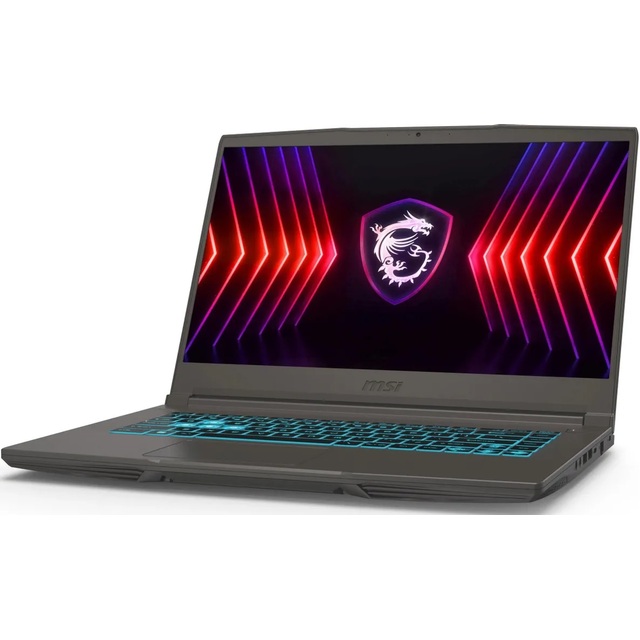 Ноутбук MSI Thin 15 B12UC-1628XRU Core i7 12650H 16Gb SSD512Gb NVIDIA GeForce RTX4050 6Gb 15.6 IPS FHD (1920x1080) Windows 11 grey WiFi BT Cam 