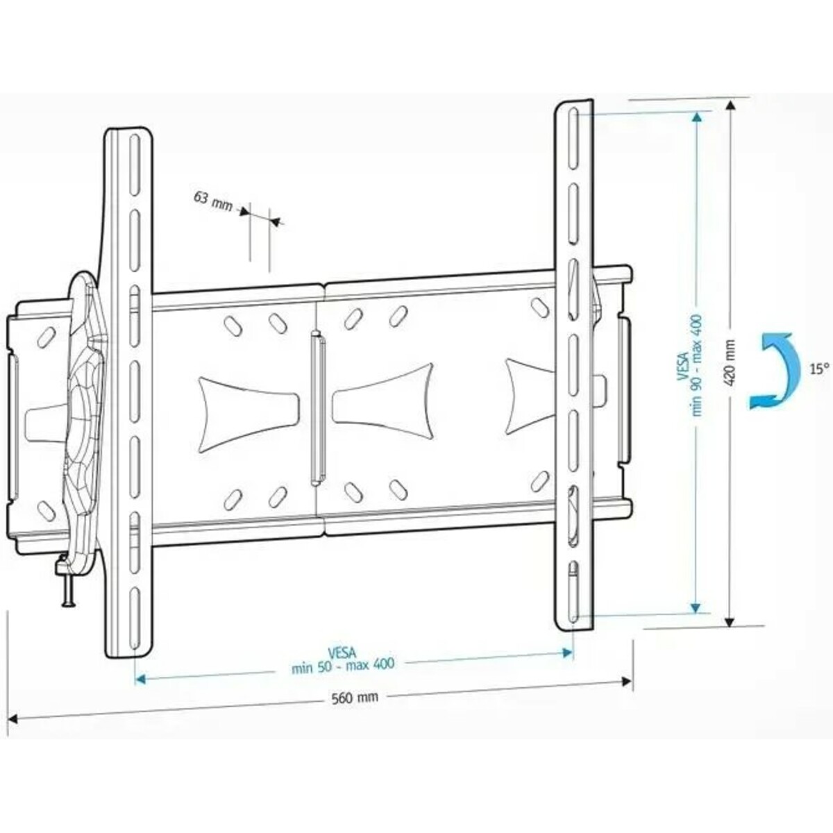 Кронштейн настенный Holder LCDS-5071 (Цвет: Dark Metallic)