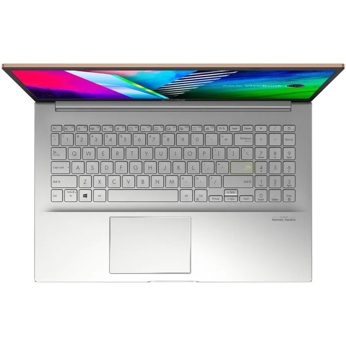Ноутбук Asus VivoBook 15 OLED K513EA-L11994W Core i5 1135G7 8Gb SSD512Gb Intel Iris Xe graphics 15.6 OLED FHD (1920x1080) Windows 11 Home silver WiFi BT Cam