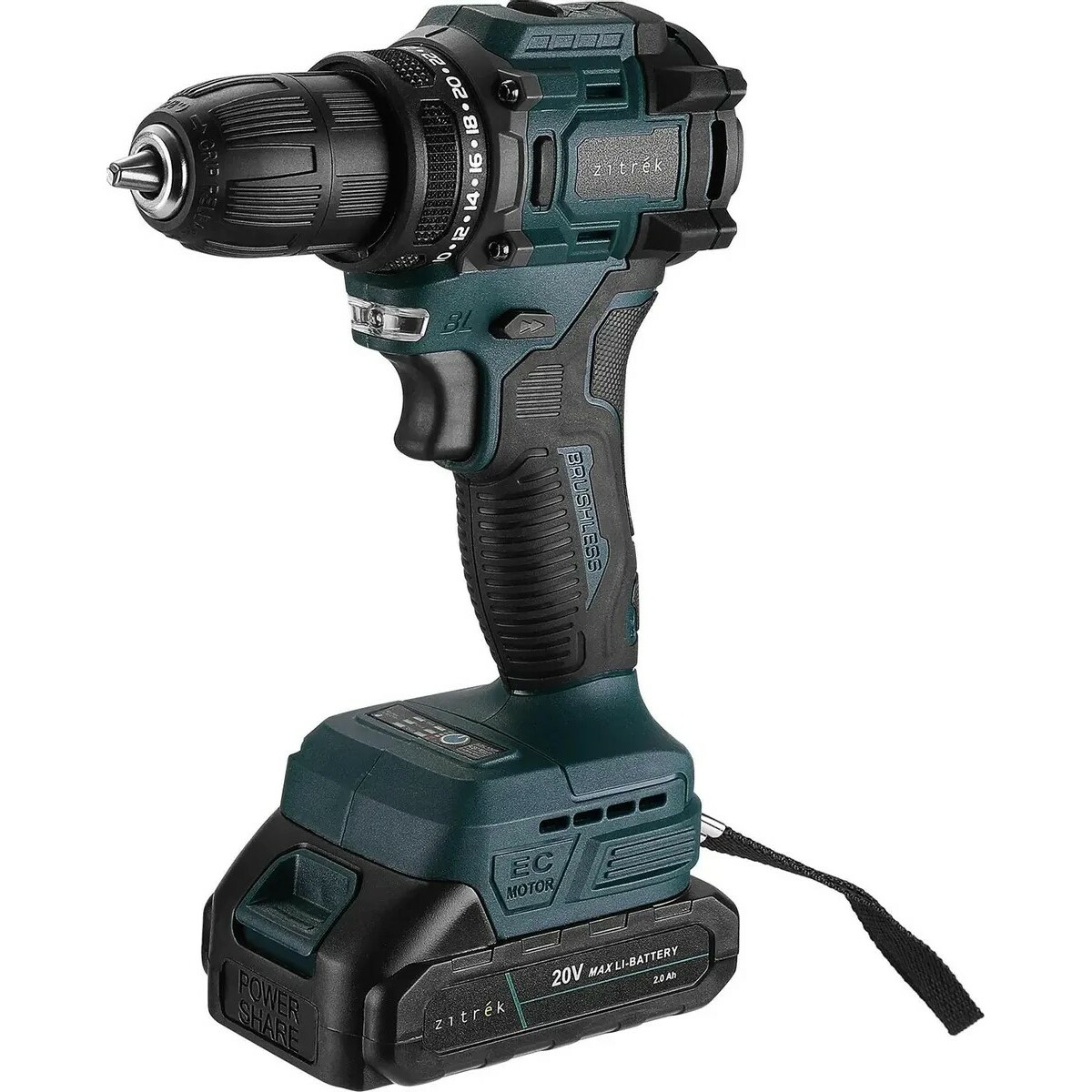 Дрель-шуруповерт Zitrek Greenpower 20 Pro (Цвет: Green/Black)