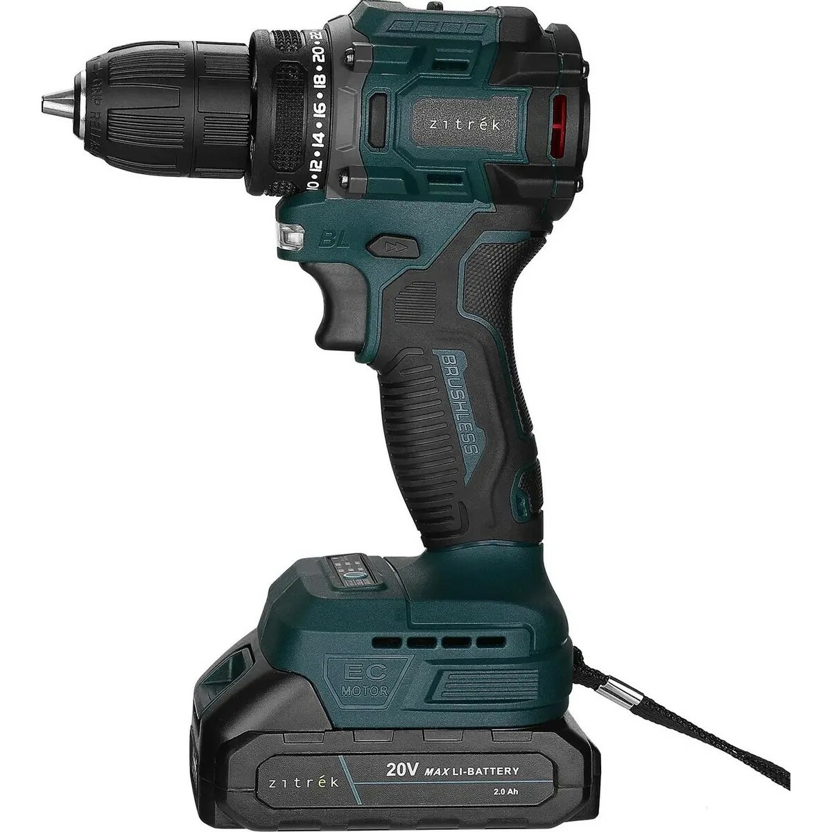 Дрель-шуруповерт Zitrek Greenpower 20 Pro (Цвет: Green/Black)