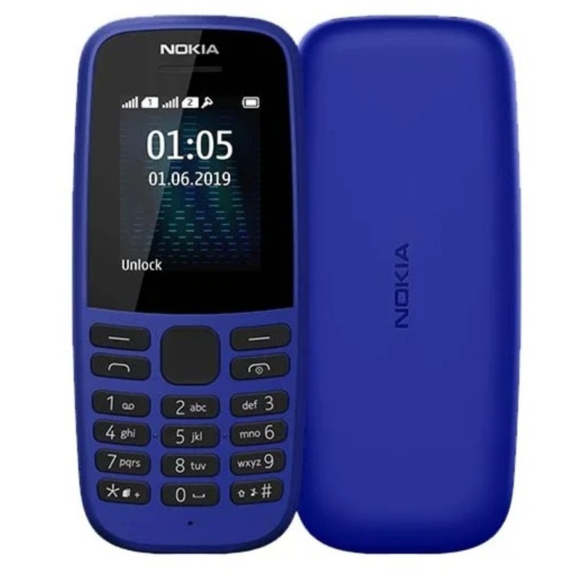 Купить Мобильный телефон Nokia 105 (2019) Dual Sim (Цвет: Blue) 16KIGL01A01  в СПб недорого | Выгодные цены на Мобильный телефон Nokia 105 (2019) Dual  Sim (Цвет: Blue) 16KIGL01A01, покупка в кредит (Артикул 00275338)