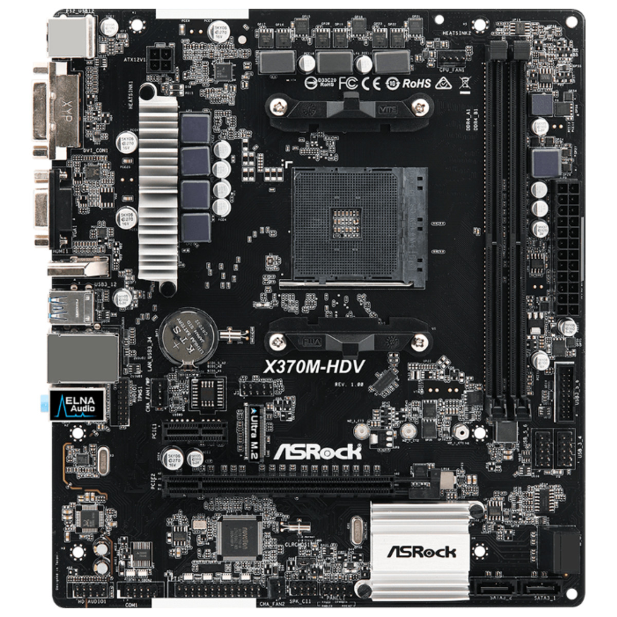 Материнская плата Asrock X370M-HDV R4.0