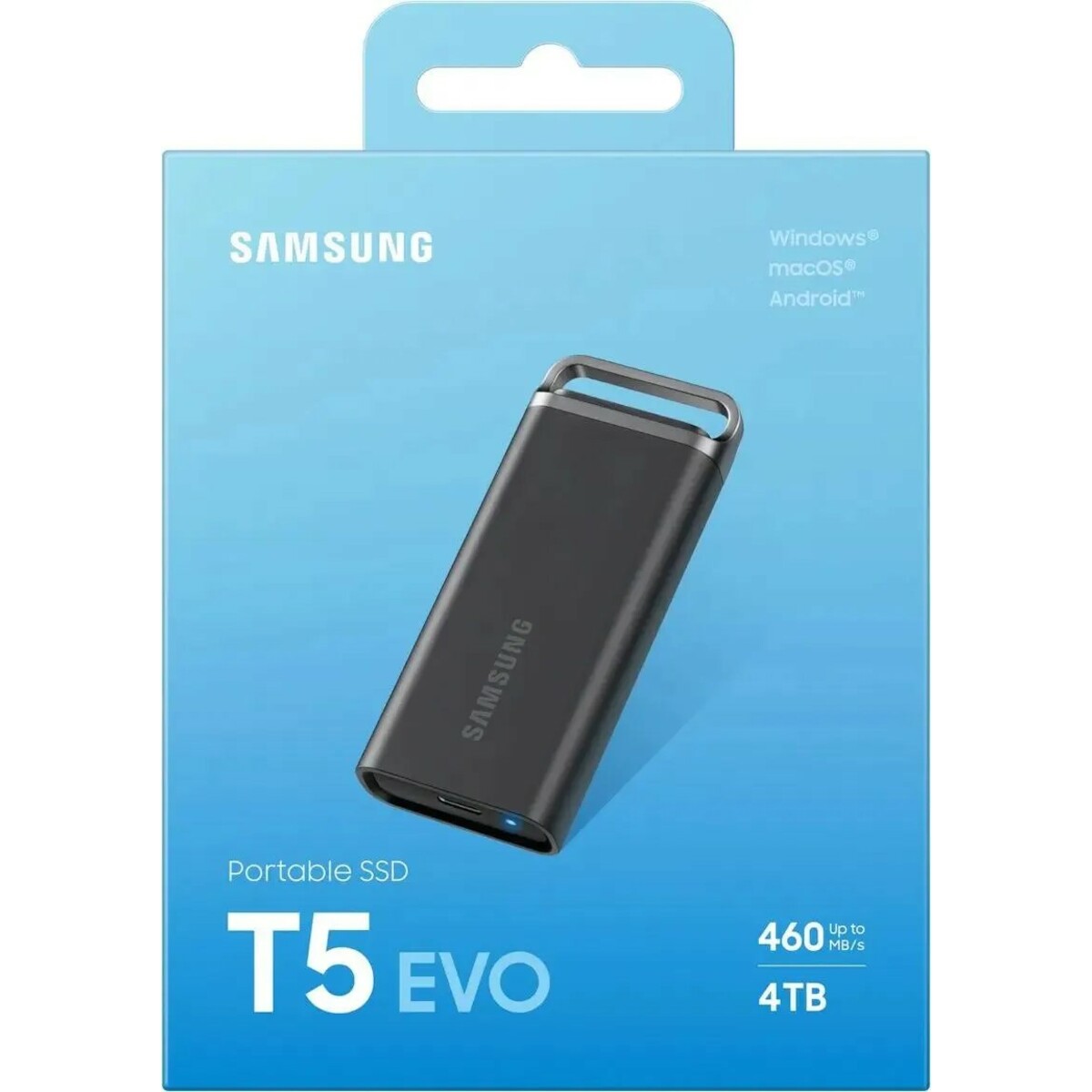 Накопитель SSD Samsung USB-C 4TB MU-PH4T0S/WW, черный