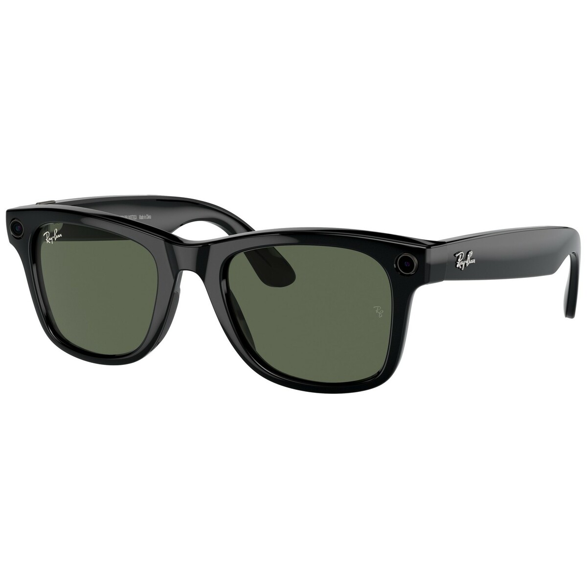 Умные очки Ray-Ban Meta Wayfarer RW4008 (Цвет: Shiny Black/G15 Green) 