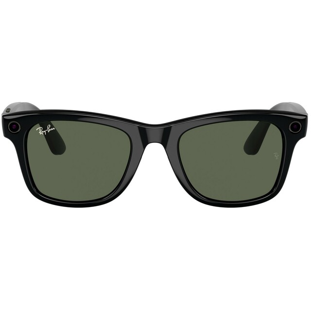 Умные очки Ray-Ban Meta Wayfarer RW4008 (Цвет: Shiny Black / G15 Green) 