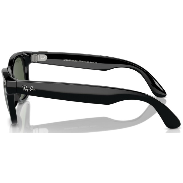 Умные очки Ray-Ban Meta Wayfarer RW4008 (Цвет: Shiny Black / G15 Green) 