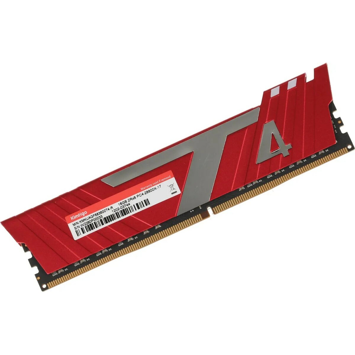 Память DDR4 16Gb 3600MHz Kimtigo KMKUAGF683600T4-R