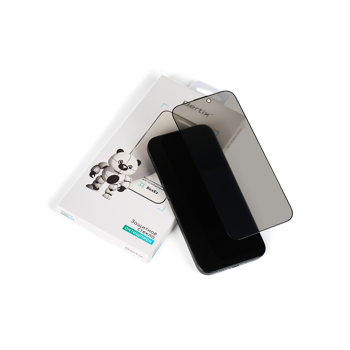 Cтекло защитное BERTIX для Iphone 13/ 13 PRO/ 14/ 16e, антишпион