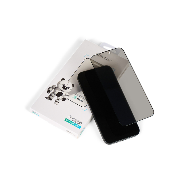 Cтекло защитное BERTIX для Iphone 13 /  13 PRO /  14 /  16e, антишпион