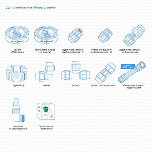 Садовый насос дренажный Джилекс 350/17 (Цвет: Blue)