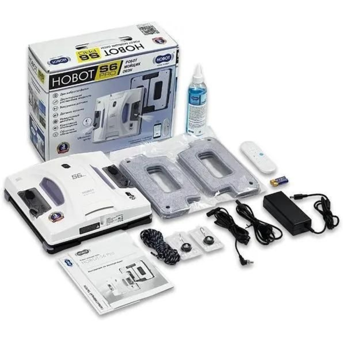 Мойщик окон Hobot S6 Pro, белый