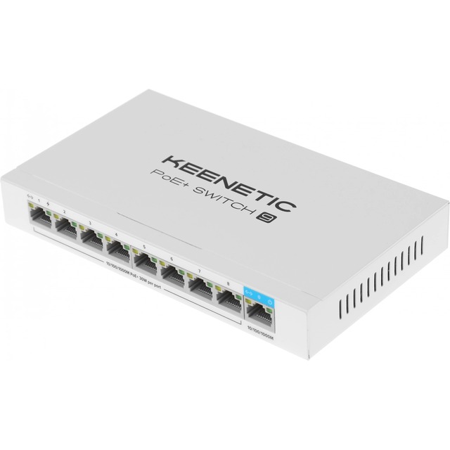 Коммутатор Keenetic PoE+ Switch 9 (KN-4710), белый 